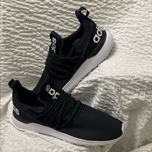 Adidas Men's Black and White Sneakers